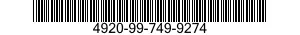 4920-99-749-9274  4920997499274 997499274