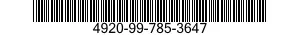 4920-99-785-3647  4920997853647 997853647