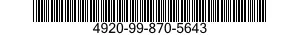 4920-99-870-5643 TRAY CHASSIS ASSEMB 4920998705643 998705643