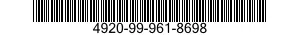 4920-99-961-8698  4920999618698 999618698