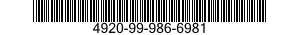 4920-99-986-6981  4920999866981 999866981