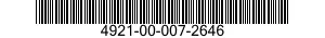 4921-00-007-2646  4921000072646 000072646