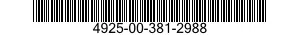 4925-00-381-2988  4925003812988 003812988
