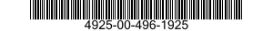 4925-00-496-1925  4925004961925 004961925