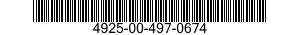 4925-00-497-0674  4925004970674 004970674