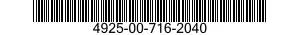 4925-00-716-2040  4925007162040 007162040
