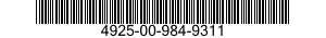 4925-00-984-9311 SHOP EQUIPMENT,AMMUNITION 4925009849311 009849311