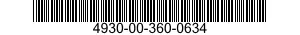 4930-00-360-0634  4930003600634 003600634