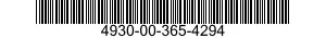 4930-00-365-4294  4930003654294 003654294