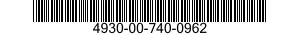4930-00-740-0962  4930007400962 007400962