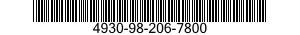 4930-98-206-7800 FILTER ELEMENT,COALESCER,FILTER-SEPARATOR,LIQUID FUEL 4930982067800 982067800