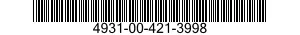 4931-00-421-3998  4931004213998 004213998
