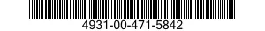 4931-00-471-5842 MANDREL,MUZZLE 4931004715842 004715842