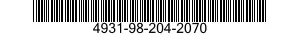 4931-98-204-2070 CLAMP,HOLDING COLLI 4931982042070 982042070