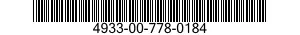4933-00-778-0184  4933007780184 007780184