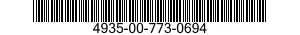 4935-00-773-0694 CABLE ASSEMBLY,RADIO FREQUENCY 4935007730694 007730694