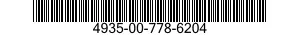 4935-00-778-6204 ADAPTER,TEST 4935007786204 007786204
