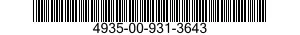 4935-00-931-3643  4935009313643 009313643