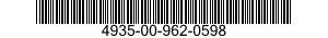 4935-00-962-0598  4935009620598 009620598