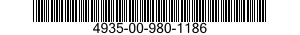 4935-00-980-1186  4935009801186 009801186