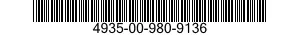 4935-00-980-9136  4935009809136 009809136