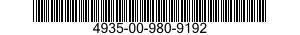 4935-00-980-9192  4935009809192 009809192