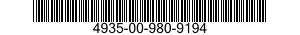 4935-00-980-9194  4935009809194 009809194