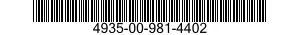 4935-00-981-4402  4935009814402 009814402