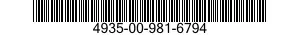 4935-00-981-6794  4935009816794 009816794