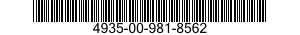 4935-00-981-8562  4935009818562 009818562