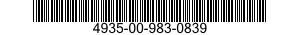 4935-00-983-0839  4935009830839 009830839