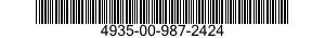 4935-00-987-2424  4935009872424 009872424