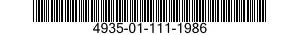 4935-01-111-1986  4935011111986 011111986