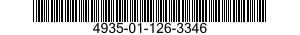 4935-01-126-3346 CABLE ASSEMBLY 4935011263346 011263346