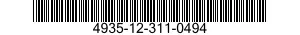 4935-12-311-0494 INSTALLATION KIT,SHOP EQUIPMENT 4935123110494 123110494