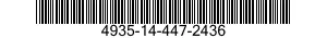 4935-14-447-2436 CABLE ASSEMBLY,SPECIAL PURPOSE,ELECTRICAL 4935144472436 144472436