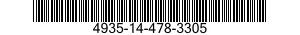 4935-14-478-3305 PLATE,MOUNTING,GUIDED MISSILE 4935144783305 144783305
