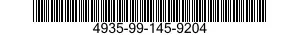 4935-99-145-9204 CABLE ASSEMBLY 4935991459204 991459204