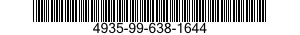 4935-99-638-1644 NUT,PLAIN,BARREL 4935996381644 996381644