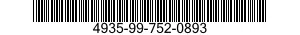 4935-99-752-0893 CABLE ASSEMBLY,ELEC 4935997520893 997520893