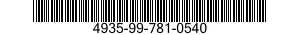 4935-99-781-0540  4935997810540 997810540
