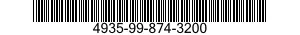 4935-99-874-3200 ADAPTOR,TEST 4935998743200 998743200