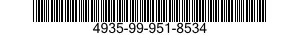 4935-99-951-8534 CABLE ASSEMBLY 4935999518534 999518534
