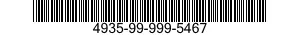 4935-99-999-5467 CABLE ASSEMBLY,SPEC 4935999995467 999995467