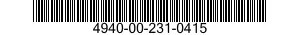 4940-00-231-0415  4940002310415 002310415