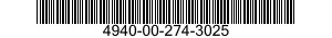 4940-00-274-3025  4940002743025 002743025