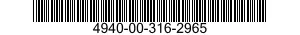 4940-00-316-2965  4940003162965 003162965