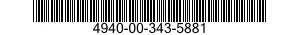 4940-00-343-5881 SLEEVE,VALVE GRINDE 4940003435881 003435881