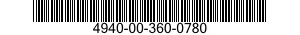 4940-00-360-0780  4940003600780 003600780