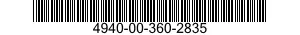 4940-00-360-2835  4940003602835 003602835
